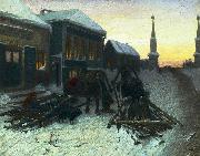 Vasily Perov The last tavern at the city gates oil painting artist